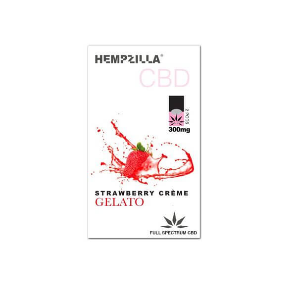 Hempzilla CBD Juul Compatible Pods Strawberry Creme Gelato 300mg, 2Pack image